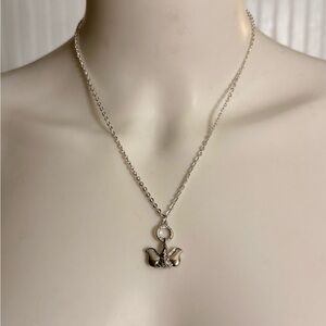 Coach X Disney Dumbo Crystal Pendant .925 Sterling Silver Necklace